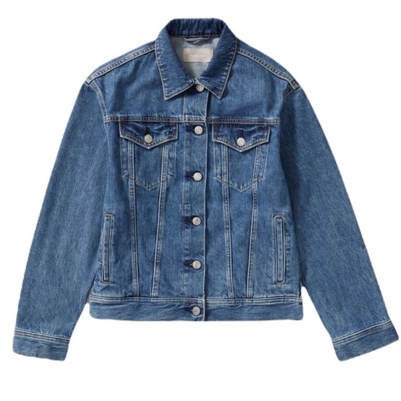 Everlane The Denim Jacket Blue Button Down Classic Jean Jacket Size XS - Picture 3 of 10